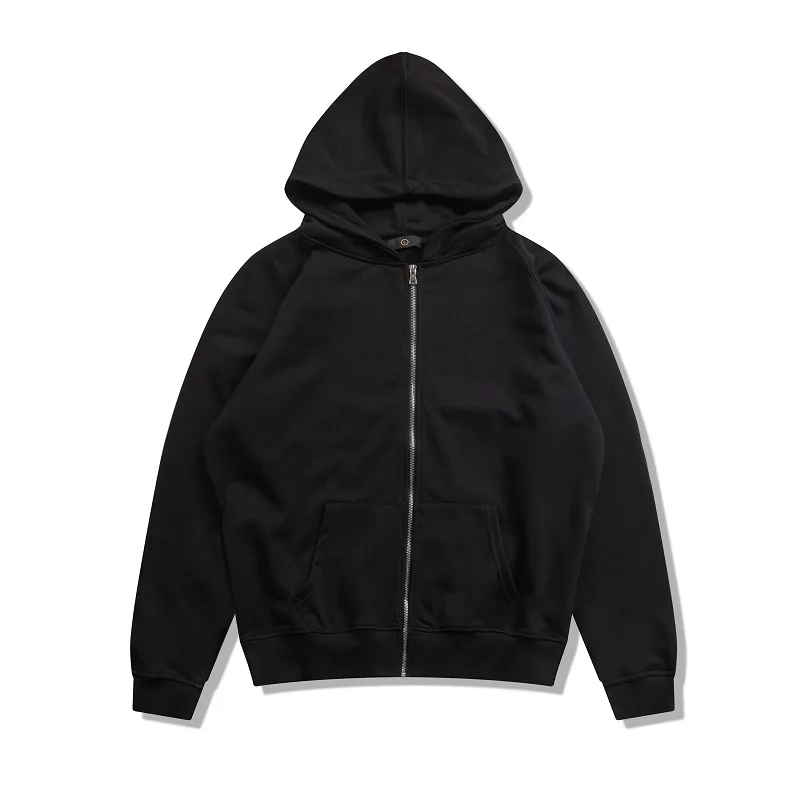 black QoolXCWear, мужской кардиган, толстовки, свитшоты, брендовая одежда, хип-хоп худи, на молнии, худи, мужская повседневная свободная толстовка с карманом - Цвет: black