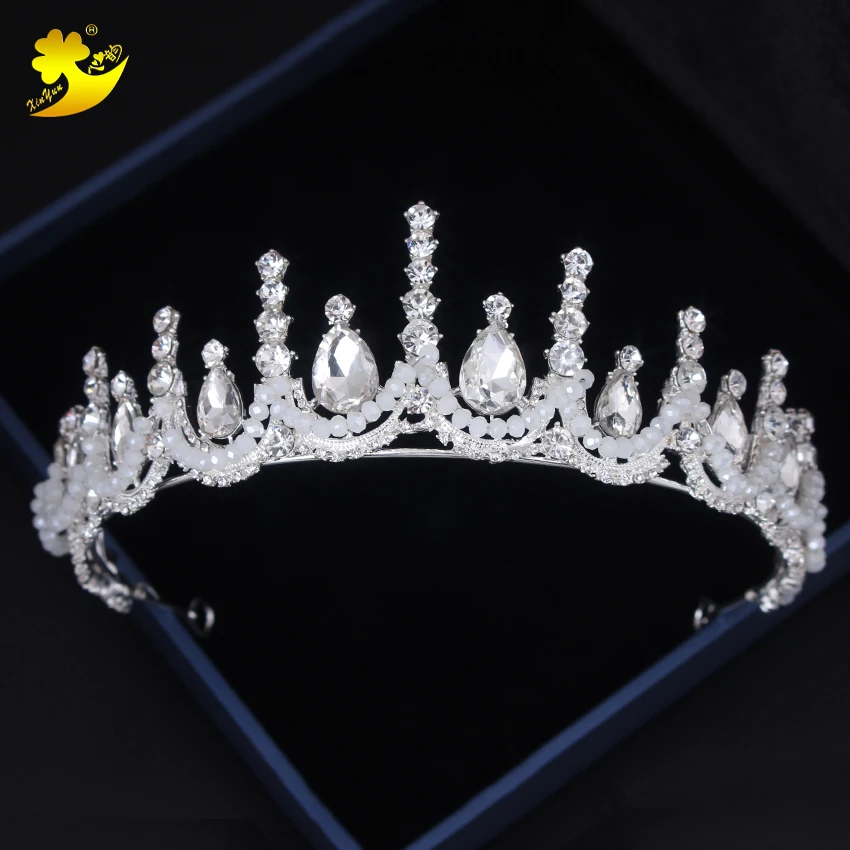 Xinyun новый продукт тиары и короны свадебные аксессуары для волос Miss World Crown Стразы