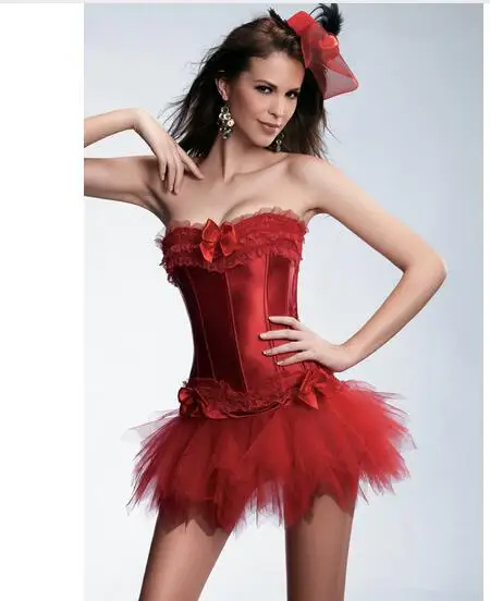 Платье корсет Burlesque на бретельках готическое Бюстье юбка пачка викторианская