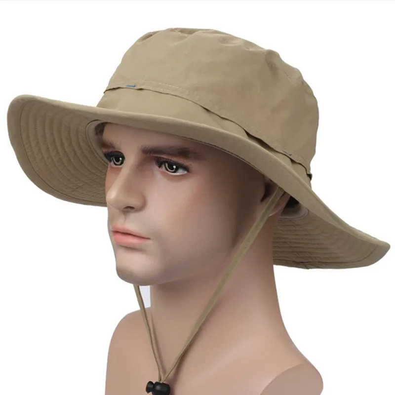 Прямая продажа рыболовная шляпа Водонепроницаемая дышащая темно-синяя Кепка