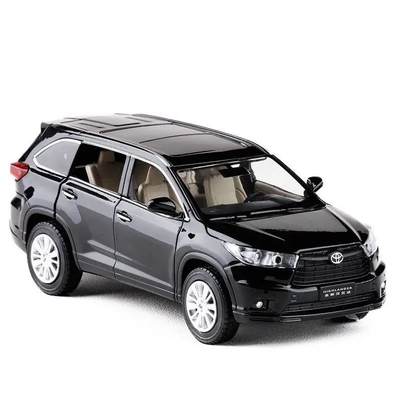Black 1/32 сплава модель спортивный автомобиль 6 двери коллективных Diecasts Высокой Lander W/светильник& музыки тянуть обратно& Go - Цвет: Black