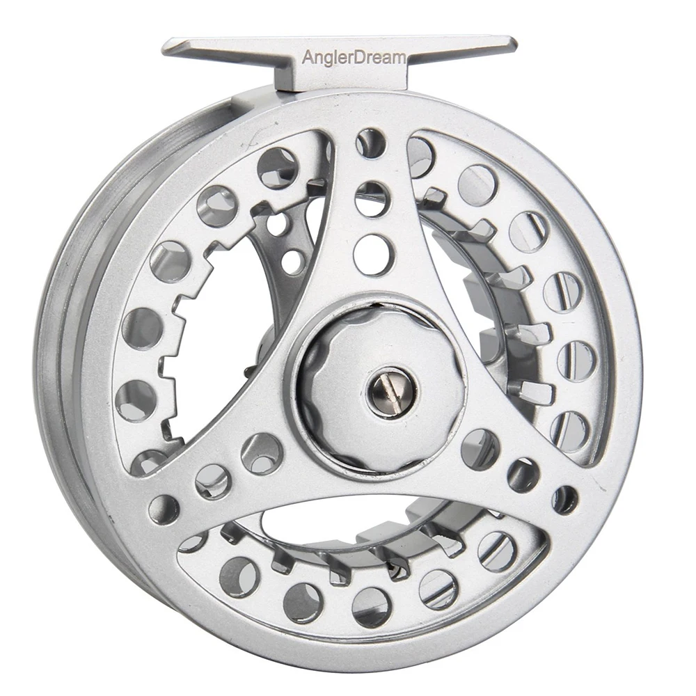 

Die Casting Fly Fishing Reel 1/2 3/4 5/6 7/8 Silver Double Spool Large Arbor Fly Reel Spare Spool Available