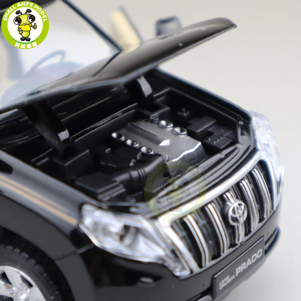 1/32 Land Cruiser Prado литая под давлением модель автомобиля SUV игрушки для детей Детское звуковое освещение Вытяните назад подарки коллекция хобби