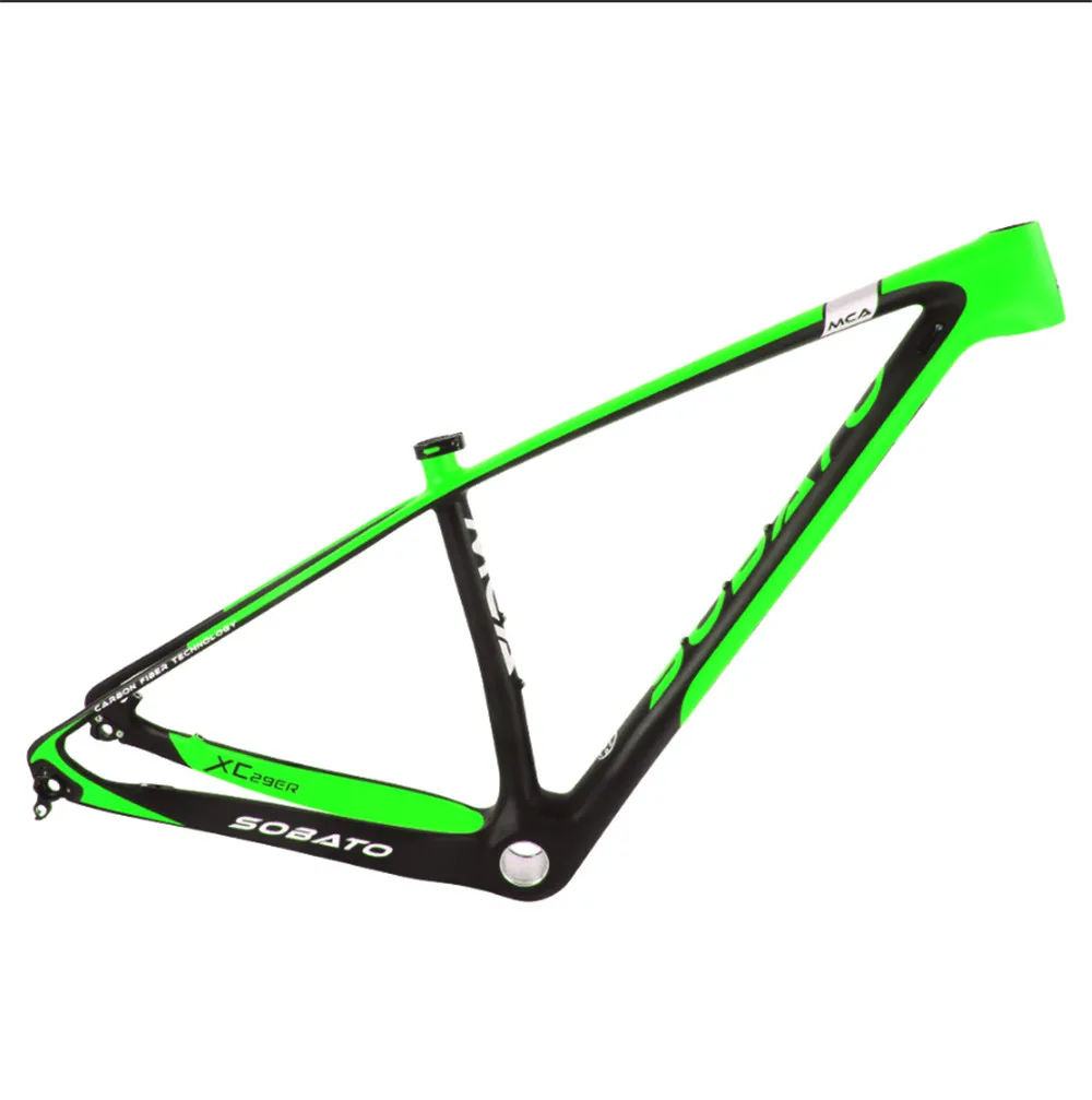SOBATO горячая Распродажа полностью углеродная MTB рама 29er карбоновая для горного
