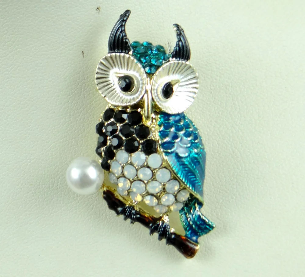 Hot Sale owl Brooches Men Women Suits Dress Hat Collar Brooch Pins Scarf Buckle Party Weddings Banquet Gifts W23 | Украшения и