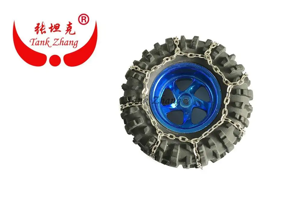 Tank Zhang / Heng Long 1/10 RC car truck запасные части металлическая цепь для снега/цепь