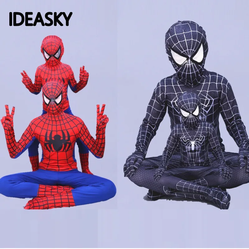 3d marvel legends черный костюм Человека паука для детей взрослых выпускного вечера