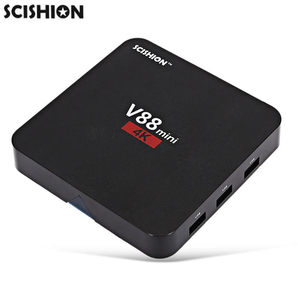 SCISHION V88mini Smart ТВ Box Android 6 0 RK3229 4 ядра К 1 ГБ Оперативная память 8 Встроенная комплект