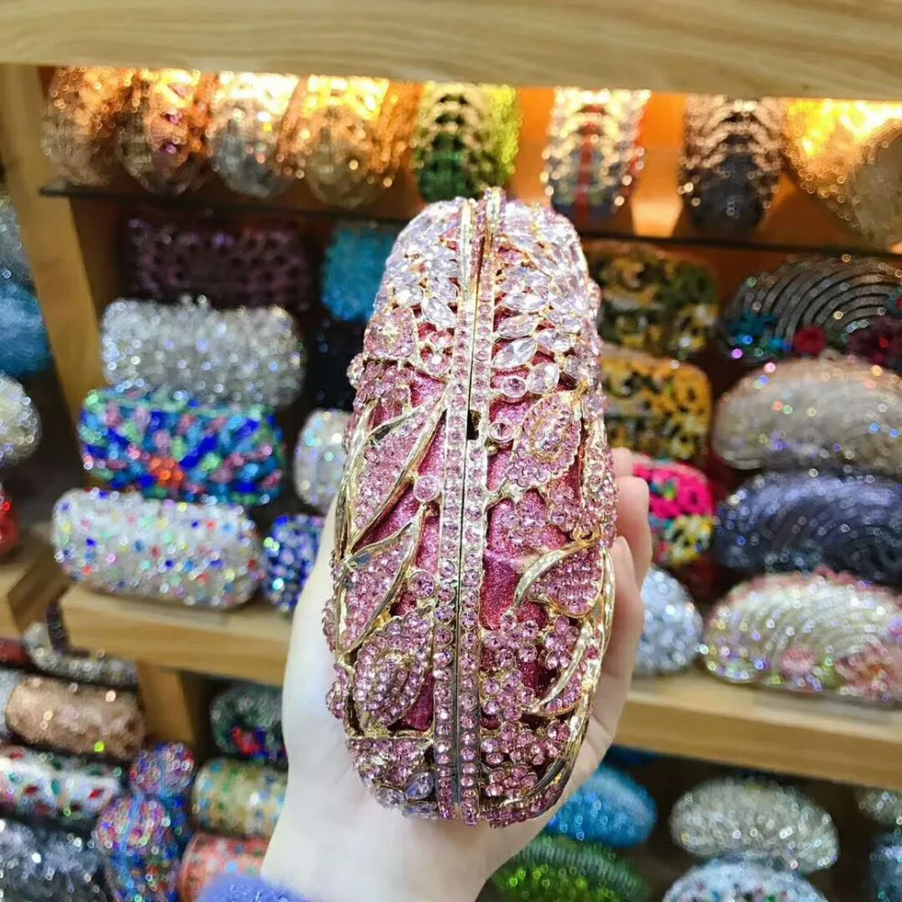 Роскошные модные дизайнерские вечерние сумки XIYUAN розового/Красного/серебряного