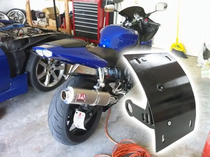 CBR600F4 CBR600F4i МОТОЦИКЛ маятник Боковое крепление кривая номерной знак кронштейн для 1999-2006 Honda CBR F4 F4i черный хром