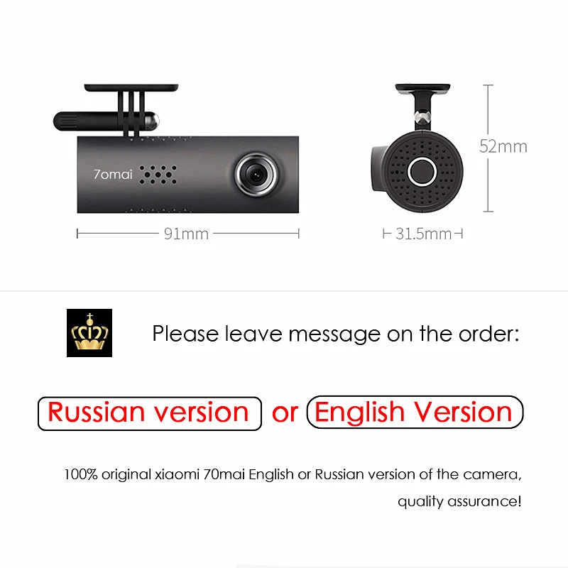 Английский голосовой контроль оригинальный Xiaomi 70mai Автомобильный dvr Smart Dash Cam Wi Fi