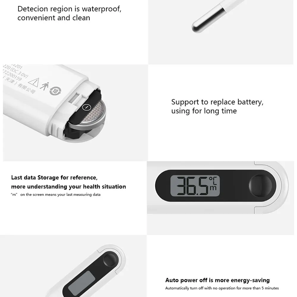 Оригинальный термометр Xiaomi Mijia датчик температуры и влажности ЖК-экран цифровой
