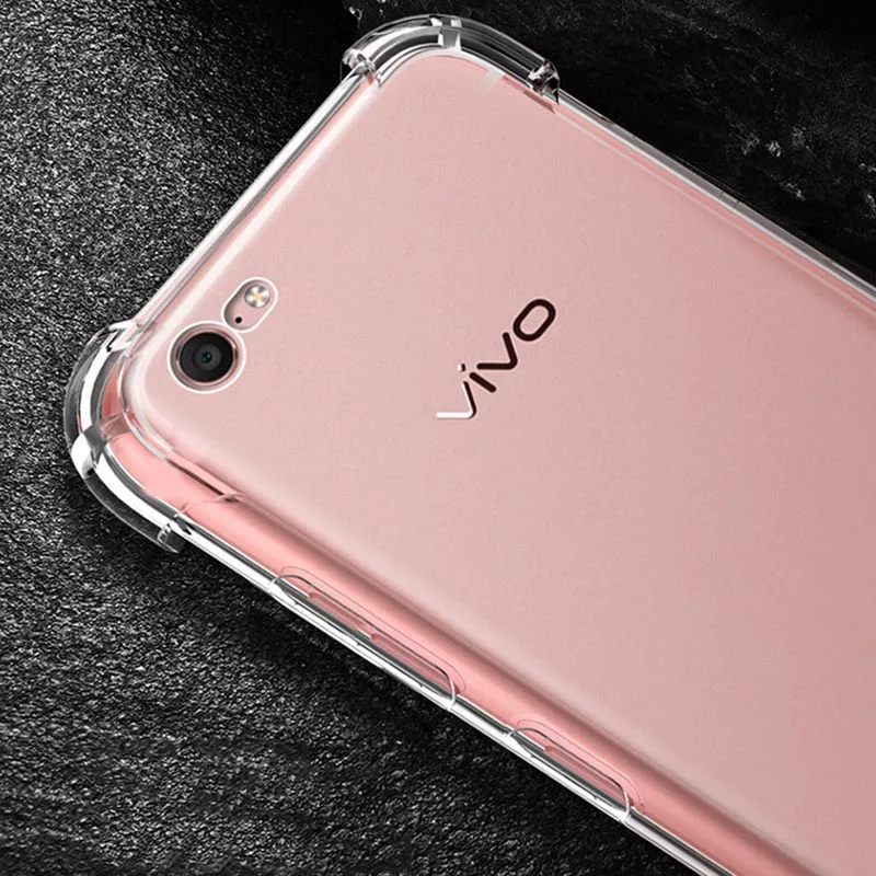 ДЛЯ Vivo Y75 Y89 Y71 Y83 X23 X21S Y91 V15 X27 подушка безопасности противоударный чехол прозрачный