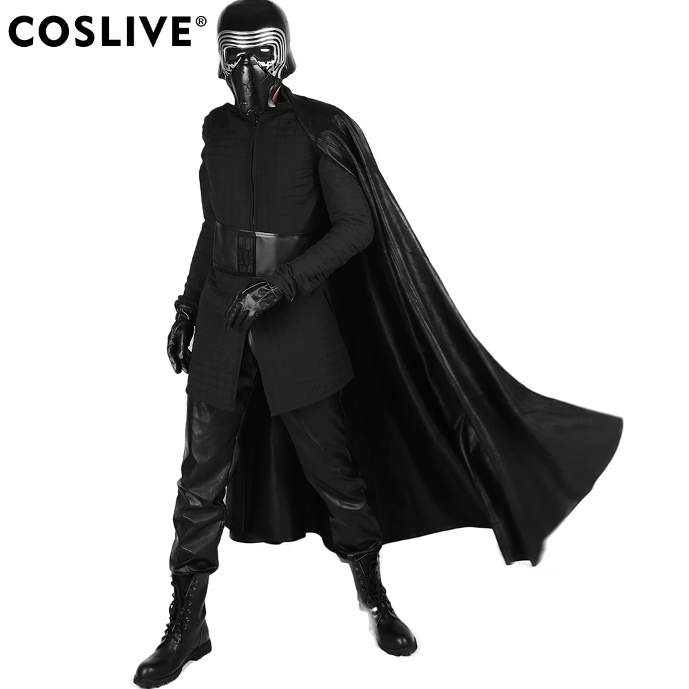 Стеганая Туника Coslive Star Wars 8 Kylo Ren Длинный жилет со съемными рукавами карнавальный