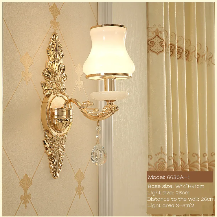 Королевский 1 2 шт. настенный светильник в стиле арт деко для дома гостиной
