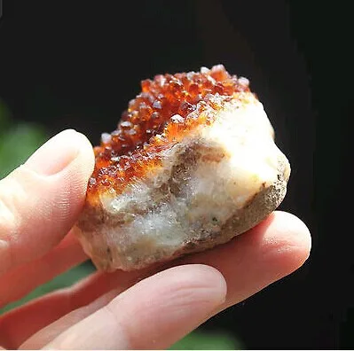 Натуральный маленький цитрин цветок кварцевый кристалл геодезический кластер |