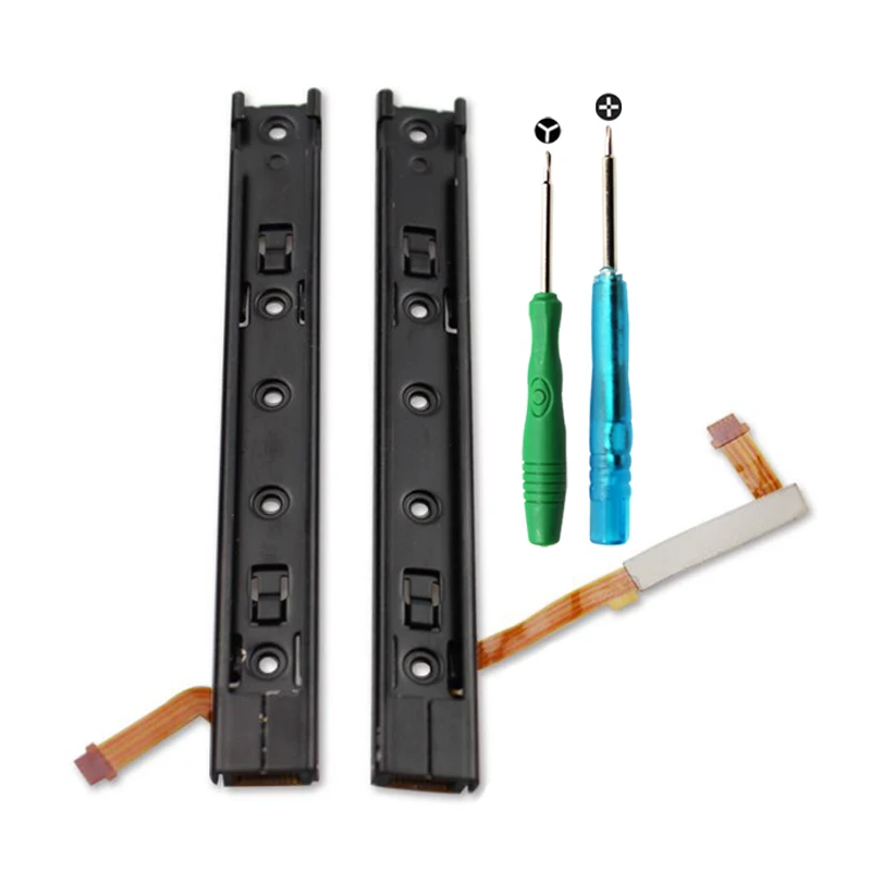 

AOLION A Set Original Complete Right Left Plastic Slider for Nintend Switch NS Controller Rail Assembly with Flex Cable