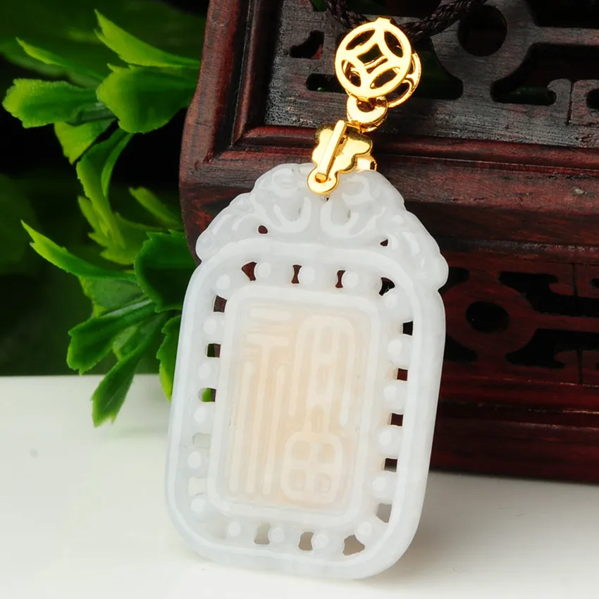 2018 new fashion lucky goddess of mercy Buddha stone pendant necklace quality is very good/ | Украшения и аксессуары