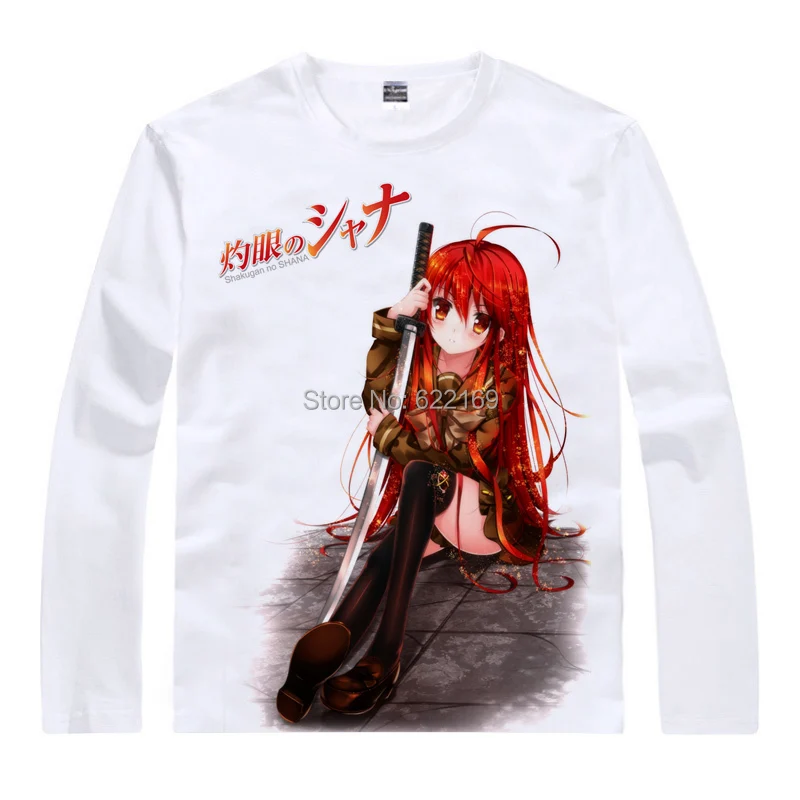 Хана шакуган с горящими глазами футболка костюмы для косплея Мужская из