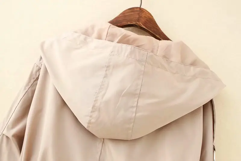 2019 плюс размер Повседневный плащ Весенняя женская одежда модная декоративная