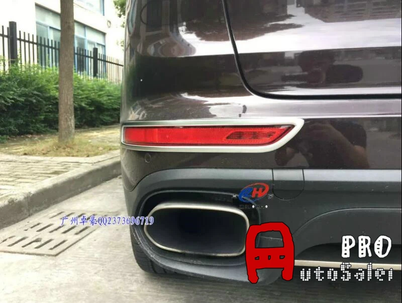 ABS хромированный матовый задний противотуманный светильник бампера верхняя