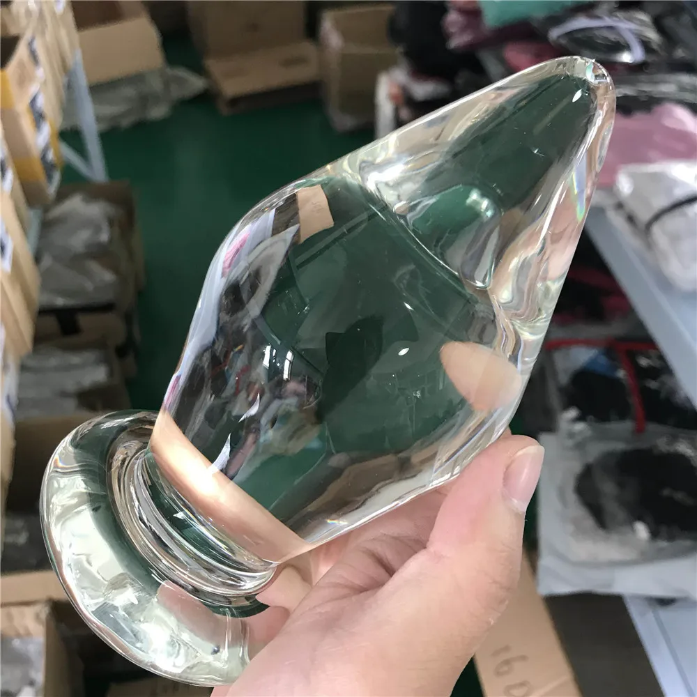 Huge Glass Crystal Butt Plug Vagina Ball Pyrex Anal Beads Dildo Male Penis Masturbator Adult Product Gay Sex toys for men | Красота и