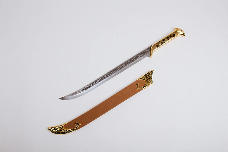 Elves King Sword The Hobbit movie props Stainless steel material length 71-102cm home decor - Цвет: Golden 85cm