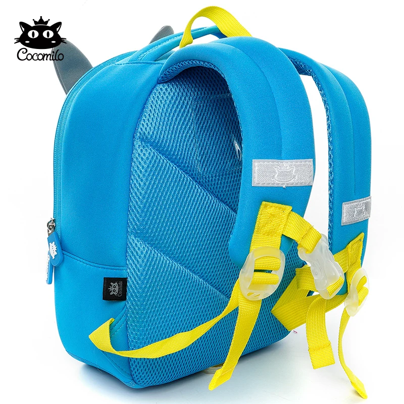 Cocomilo Lovely 3D Rabbit Kindergarten Kids Animal Backpack Cartoon Carrot Kids School Bag Waterproof Neoprene Mochila Infantil