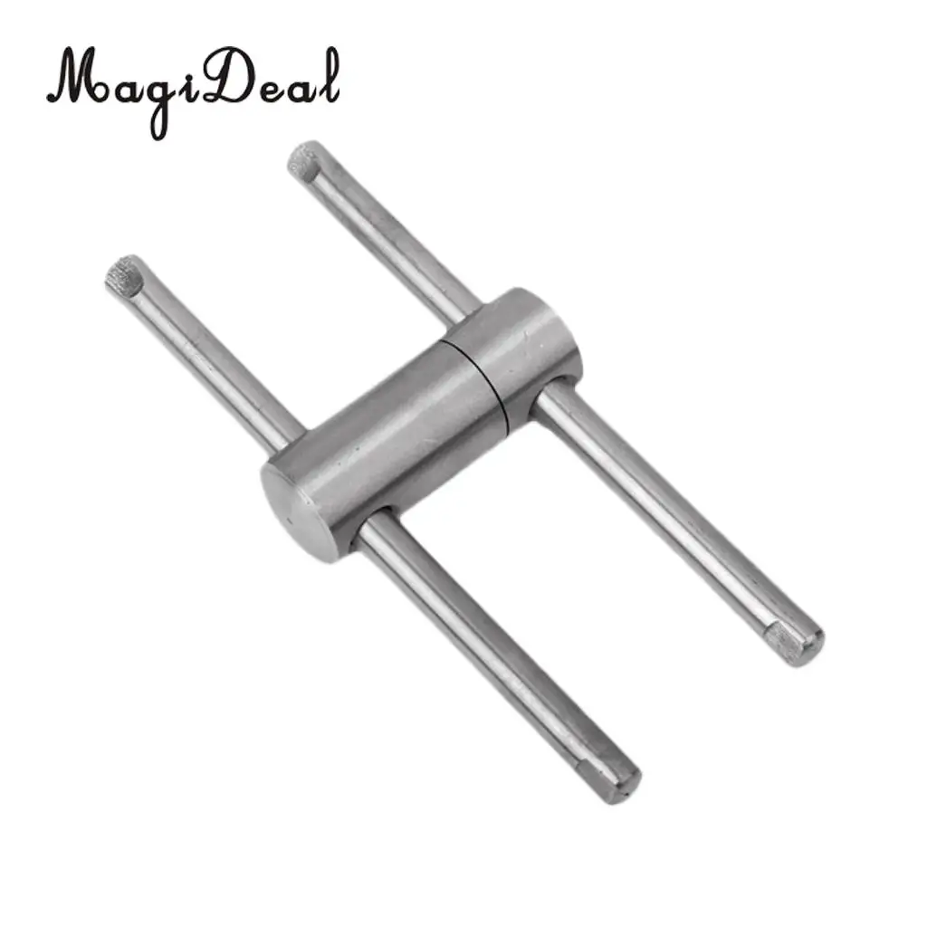 MagiDeal High Quality 1Pc Stainless Steel Metal Billiard Pool Cue Tip Press Shape Tool - Round for Indoor Games Friend Gift | Спорт и