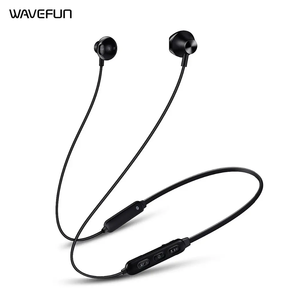 Wavefun bluetooth наушники IPX7 водонепроницаемый Беспроводные Спорт бас с микрофоном для