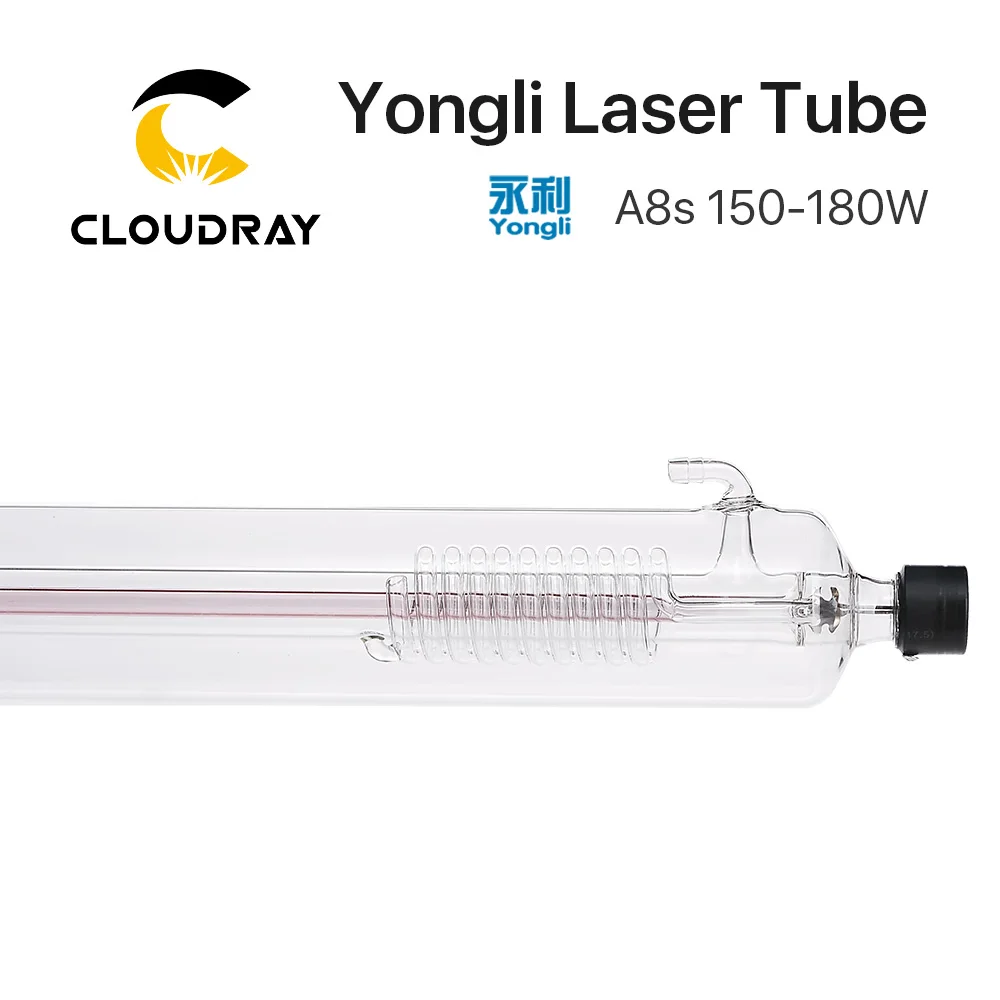 Cloudray Yongli A8s 150W CO2 лазерной трубки Деревянный чехол Упаковка коробки Длина 1850 Dia. 80