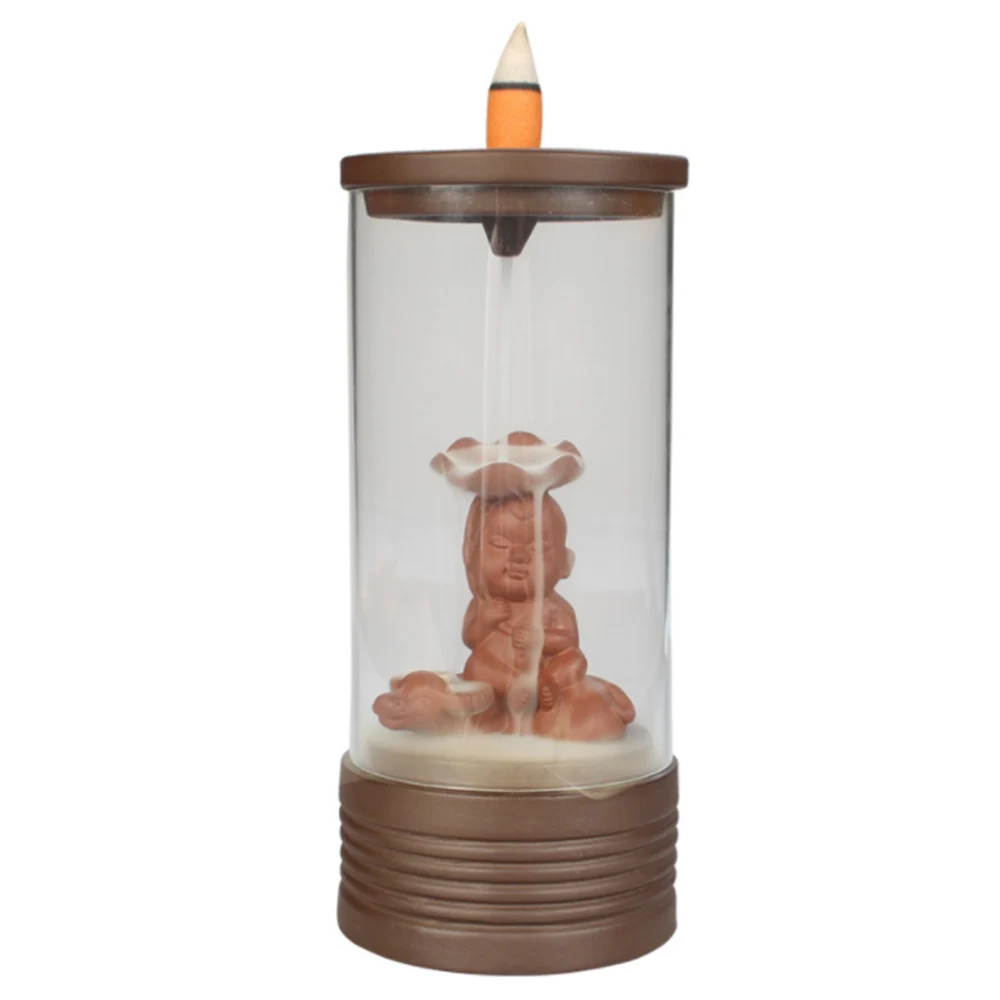 Благоприятный Дракон обратного Ладан горелки Стекло крышка Керамика ремесла