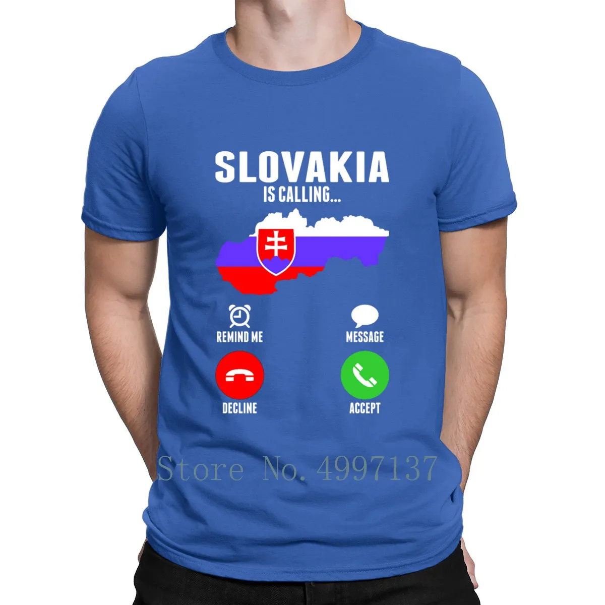 Мужская свободная футболка с принтом летняя Базовая в европейском стиле Voice Is Call