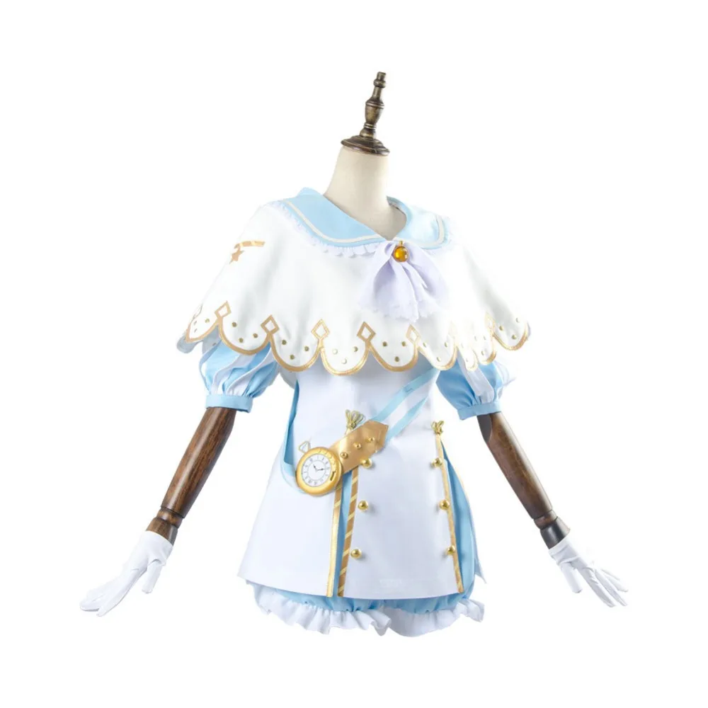 Люблю жить! Kunikida Hanamaru Wonderland Алиса косплей костюм горничной платье полный