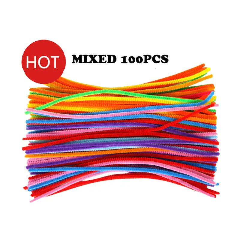 200 шт./компл. стебли синели цветные палочки детские игрушки детский сад сделай сам