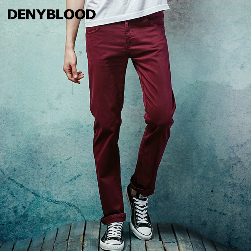 Джинсы мужские прямые стрейчевые х/б цвета хаки | Мужская одежда