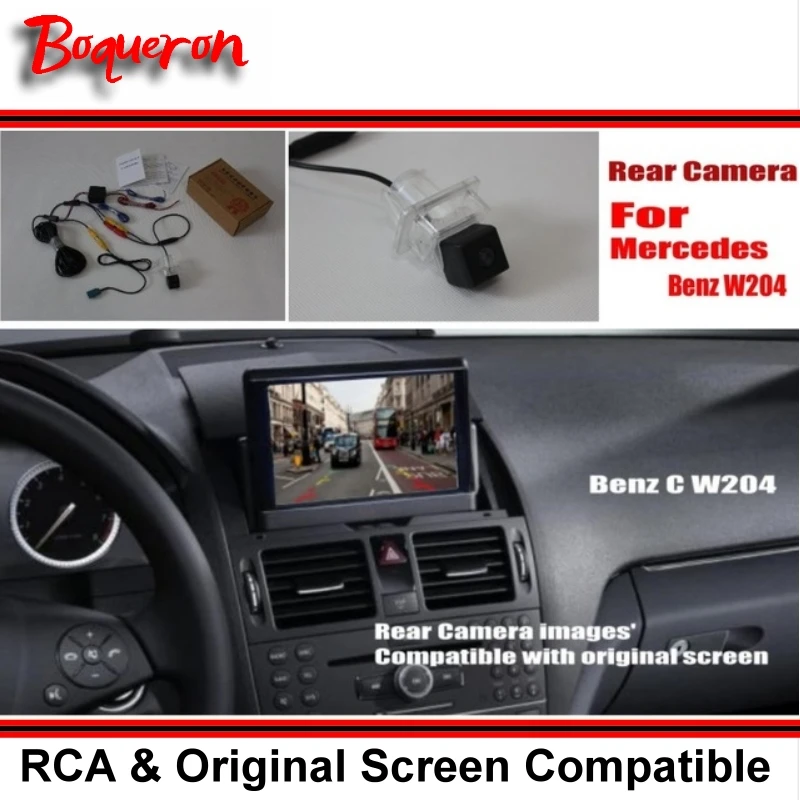 камера заднего вида с разъемами для подключения Mercedes Benz C Class MB W204|rear view camera set|rear