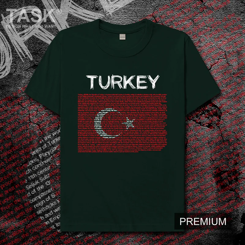 Turkey TUR Мужская футболка Новые Топы одежда с коротким рукавом свитшот
