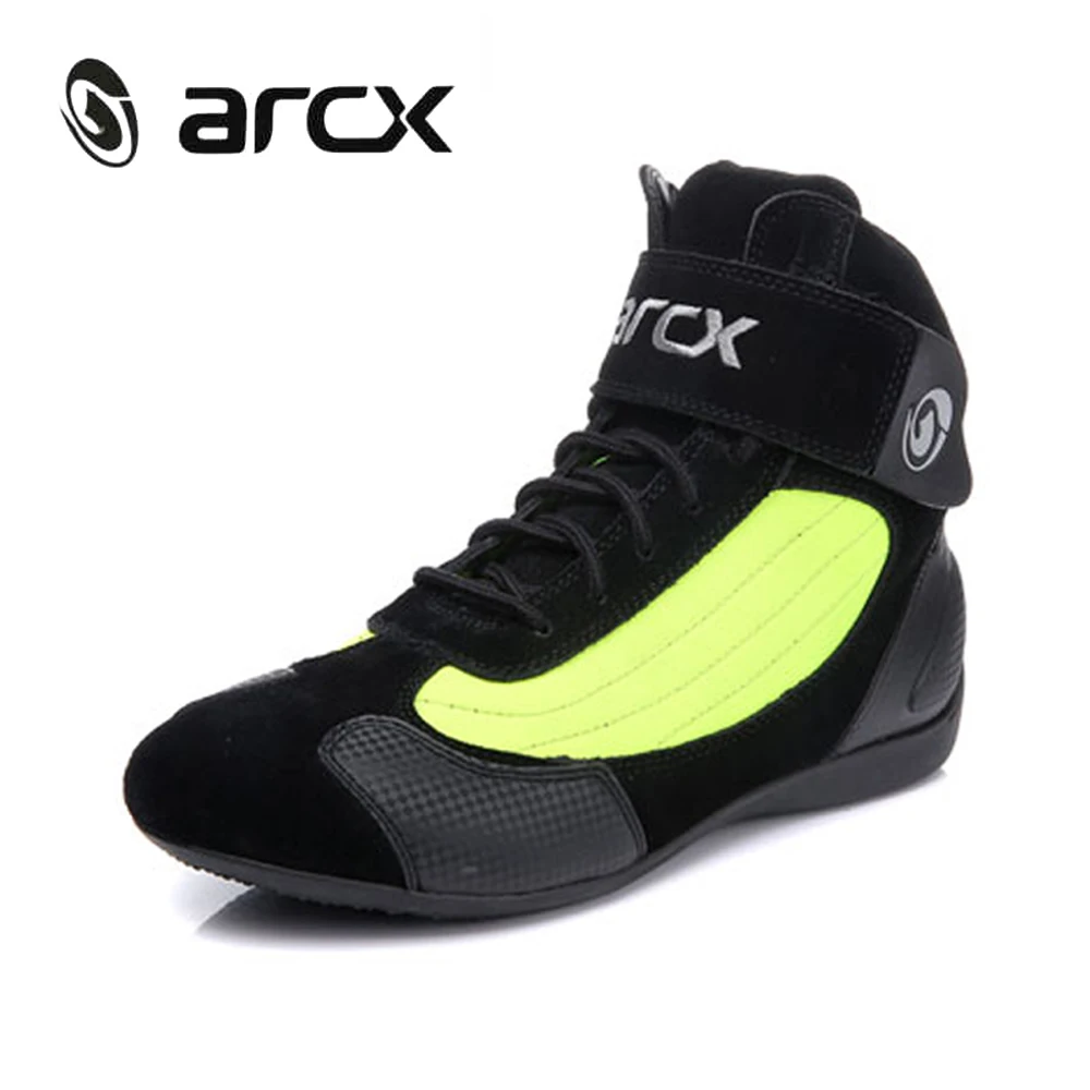 ARCX/мотоциклетные ботинки; мужские мотоциклетные ботинки; летняя дышащая обувь в байкерском стиле; мотоциклетная обувь; Chopper Cruiser; туристические ботильоны; - Цвет: L60053 Green
