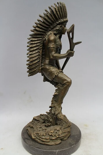 Оптовая продажа фабрики 13 &quotWestern Art Скульптура Чистый Бронзовый Мраморный
