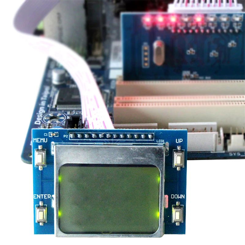 Диагностический тестер материнской платы с PCI разъемом для ноутбуков и