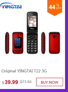 YINGTAI T09 Лучшая функция телефон GSM Большой кнопочный флип-телефон двойной экран раскладушка 2,4 дюймов телефон сотовый телефон FM MP3
