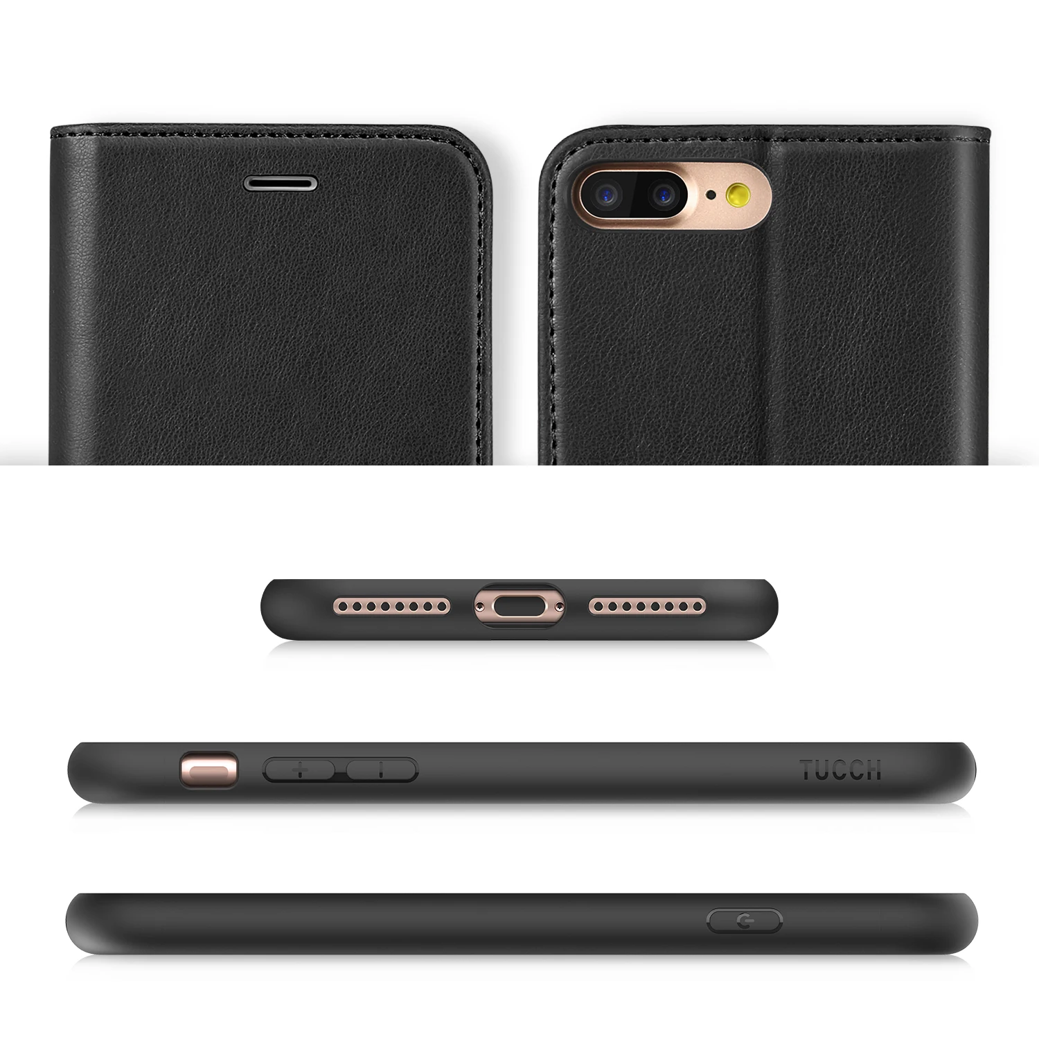 Tuch бумажник чехол для iPhone 7 Plus/8 Plus с магнитной застежкой слоты карт кошелек сумка