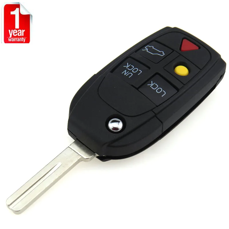 Чехол для автомобильного ключа складной чехол с 5 кнопками и 1 кнопкой подходит