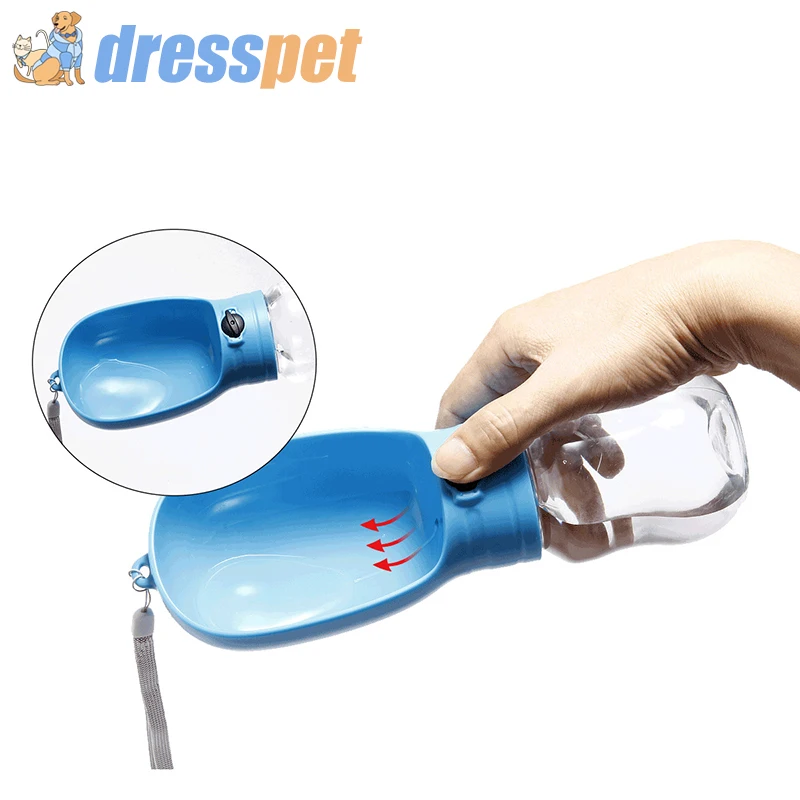 DRESSPET Pet бутылка для собак 330 мл портативная противоосенняя чашка Складная