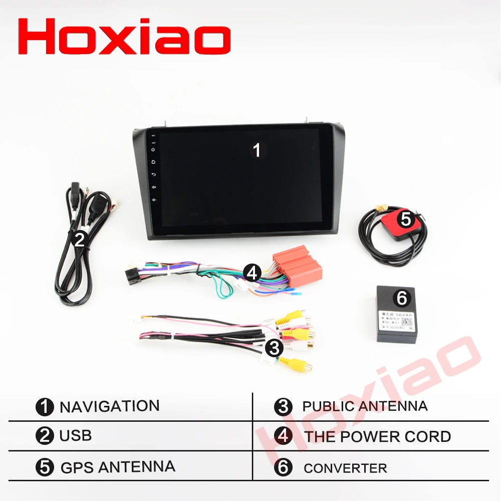 Hoxiao Android 6 0 для Mazda3 2004 2009 GPS HD мультимедийный плеер карта навигации WIFI RDS USB BT без DVD 9