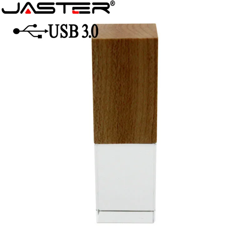 JASTER USB 3,0 креативный деревянный флеш-накопитель с кристаллами 4 Гб 16 г 32 Гб 64 Гб USB флеш-накопитель карта памяти(более 10 шт. бесплатный логотип
