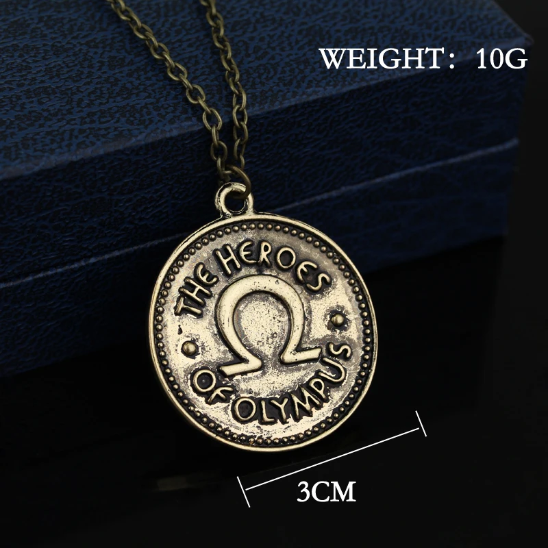Винтажное ожерелье с монетой Percy Jackson Camp The heroes of olympus ivlivs | Украшения и аксессуары