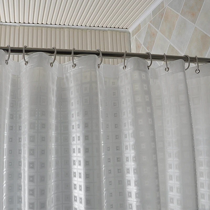 Kingart прозрачная занавеска для дома ванной душа занавес отеля двойной