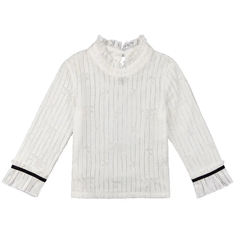 Пальто для девочек Новинка весна осень 2018 детская одежда белая классическая